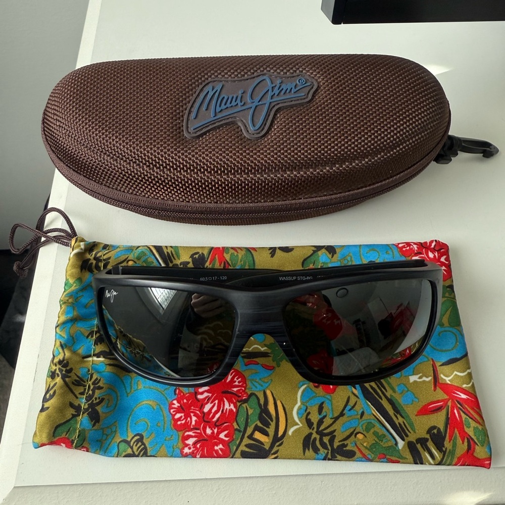 Maui Jim Polarized Wrap Sunglasses - Wassup